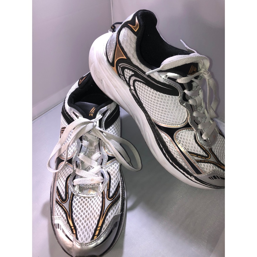 RBX Live Life Active Mens 9.5 Running Shoes White Silver Rose Gold EF1429W-M